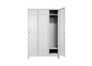 3 LÜ STANDART SOYUNMA DOLABI GRİ