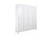 4 LÜ YANYANA SOYUNMA DOLABI GRİ