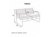 PRİMO İKİLİ BEKLEME KOLTUĞU