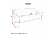 ROSE PLUS ÜÇLÜ KANEPE