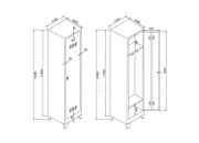 TEKLİ SOYUNMA DOLABI GRİ