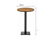 YUVARLAK BİSTRO MASA (KARE AYAK)