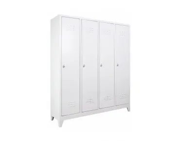 4 LÜ YANYANA SOYUNMA DOLABI GRİ