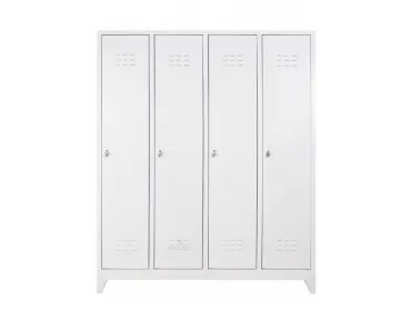 4 LÜ YANYANA SOYUNMA DOLABI GRİ