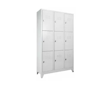 9 LU STANDART SOYUNMA DOLABI GRİ